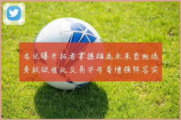 名记曝开拓者掌握雄鹿未来首轮选秀权欲借此交易字母哥增强阵容实力